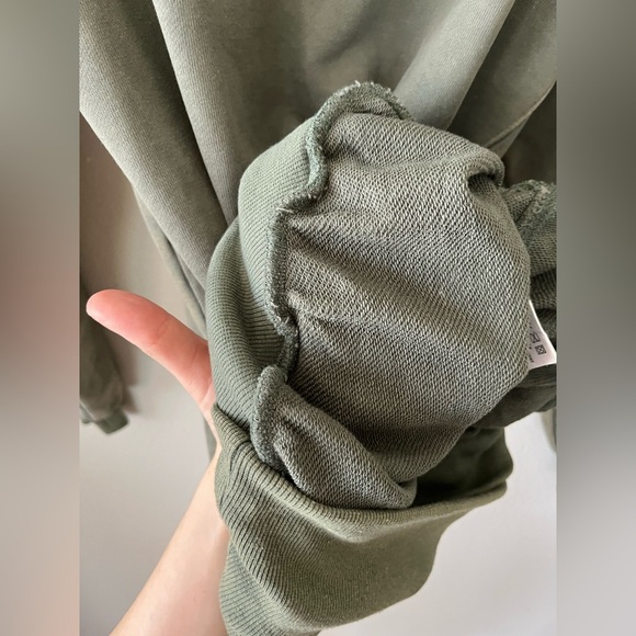 NWT RETROFETE Desreen Asymmetrical Sweater Dress in Army Green Women's Size XS - Picture 15 of 16